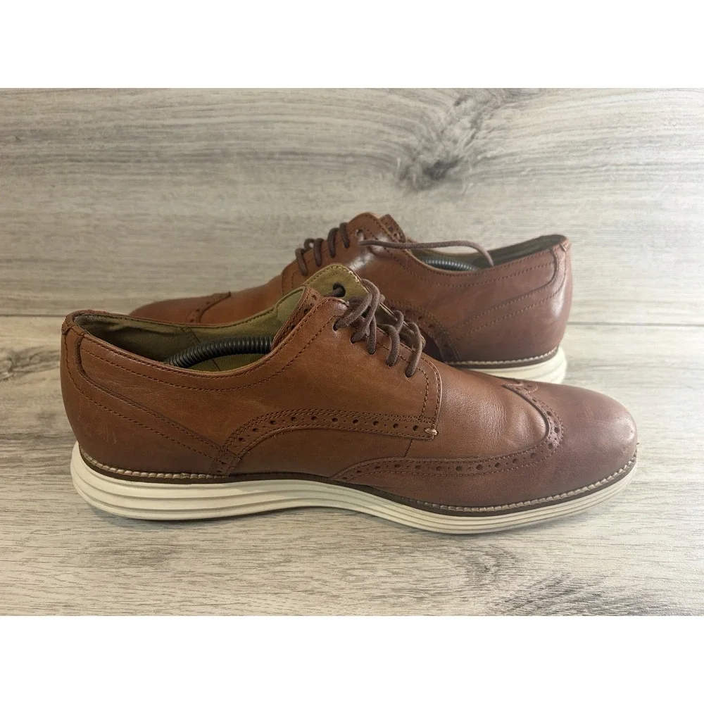 Cole Haan Originalgrand Wingtip Oxford Dress Shoes Men's Size 12 Brown C26471